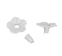 Ejoyous Remplacement de Mangeoire pour Colibris, 30 Fleurs Uniques en Plein Air Ports d'alimentation pour Oiseaux Suspendus, pour Attirer et Nourrir Les Colibris Suspendus à L'extérieur (White)