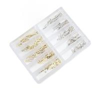 Ejoyous Remplacement des Aiguilles de Montre, Ensemble D'aiguilles de Montre en Métal pour Mouvement à Quartz 2035 PC21 SL68, avec 100 Jeux par Boîte (Or Lumineux) (Or Lumineux)