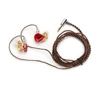 Ejoyous Resin Monitor Earbuds, Oxygen-Free Copper Wired 16Ω (Chinese Red) | Câble détachable MMCX, cordon torsadé tissé à la main, sensibilité 109 dB, pilote dynamique 10 mm, casque de jeu e-sports
