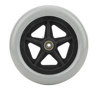 Ejoyous Roues Avant de Fauteuil Roulant, Remplacement de Roue Simple en Caoutchouc de Fauteuil Roulant de 7 Pouces, Roues de Chaise de Marche Antidérapantes pour Déambulateurs,