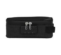 Ejoyous Sac Anti-Odeur Verrouillable, Pochette Anti-Odeur, étui, Organisateur Portable à Charbon Actif, Serrure à Code, Conteneur de Stockage de Voyage pour Voyages (Black)