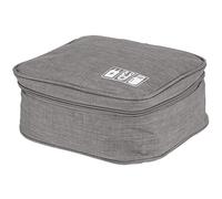 Ejoyous Sac de Rangement pour Organisateur électronique, Pochette de Rangement pour Câbles en Tissu Cationique 24,5 X 18,5 X 10 Cm, Compartiments Réglables, Poches en Filet pour Voyage, Bureau, Sac