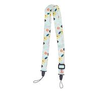 Ejoyous Sangle d'Appareil Photo, Confortable et Durable, Réglable de 1,2 M, Sangle d'épaule Facile à Démonter pour Appareil Photo Professionnel (Fleurs de Fond Vert)