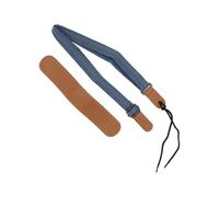 Ejoyous Sangle de ukulélé en Denim et Cuir avec épaulière Réglable de 28,3 à 50,4 Pouces pour les Joueurs de Soprano, Ténor, Baryton, ukulélé, Mandoline, Banjo