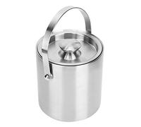 Ejoyous Seau à Glace en Acier Inoxydable 2L à Double Paroi pour le Bar KTV et le Vin Rouge, Pratique et Robuste avec Design Pratique, un Savoir-faire Exquis et une stabilité Robuste