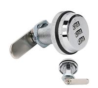 Ejoyous Serrure à Combinaison de Code à 3 Chiffres, Serrure de Boîte aux Lettres sans clé, Serrure de sécurité en Alliage de Zinc pour Boîte aux Lettres de Tiroir de Placard (SILVER)