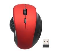 Ejoyous Souris Verticale Fil 2,4G, 6 Touches Rouge (Rouge) | 800-1600 DPI réglable, stockage du récepteur , boutons avant et arrière, travail de bureau sur PC portable
