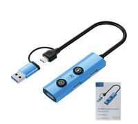 Ejoyous Station d'accueil de Traduction Vocale IA, Interface Type-C (Dual | Traducteur de 129 langues, intégration du modèle Deepseek, transfert USB 3.0 5 Gbit/s, corps en alliage d\'aluminium, hub
