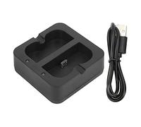 Ejoyous Station de Charge pour Batterie de Sonnette Vidéo, Chargeur de Batterie Double Chargeur Portable Rapide pour Sonnette avec Indicateur D'état de Charge Chargeur de Batterie pour