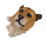 Ejoyous Statue de Tête d'animal 3D, Sculpture de Décoration Murale en Résine, Conception Réaliste de la Faune, Montage Mural Facile, Décoration Distinctive pour Le Salon, la Chambre à Coucher, Le