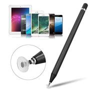 Ejoyous Stylet Tactile pour écran, Crayons Conducteurs en Plastique et Gel de Silice, Stylet à Pointe Souple 168 X 9 Mm pour Téléphones et Tablettes iOS pour Dessiner, Jouer, écrire (Black)