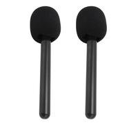 Ejoyous Support de Micro sans Fil, Adaptateur de Montage de Poignée de Microphone pour Hollyland Lark M1, C1, 150, avec Pare-brise en Mousse, 2 Pièces