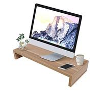 Ejoyous Support de Moniteur en Bois, Réhausseur d'Écran d'Ordinateur Moniteur pour ordinateur portable, support TV pour moniteur Bureau Famille 50 x 20 x 7,7 cm