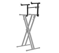 Ejoyous Support de piano électronique double face en X - Stable et - Largeur réglable de 41 à 68 cm - Avec rembourrage en caoutchouc - Pour la maison, l'école, le studio, le clavier et le banc
