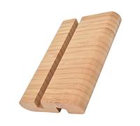 Ejoyous Support de Téléphone Portable Support de Tablette en Bambou de Téléphone Double Face Angle de Vision de 60 Degrés 12,3 X 8,2 Cm de Bureau pour Chambre à Coucher, Dortoir, Bureau, étude
