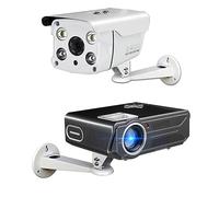 Ejoyous Support Mural pour Mini Projecteur, Support Mural Rotatif à 360 Degrés en Alliage D'aluminium avec Résistance aux Chocs pour Le Bureau, L'école et la Maison