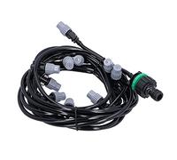 Ejoyous Système D'arrosage de Jardin, Kit D'irrigation, Tuyau 4/7 de 10m 32,8ft, Buses Atomisantes, Large Zone D'arrosage, économie D'eau, pour Serres, Jardins, Pelouses, Patios, Cours