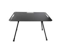 Ejoyous Table de Camping Pliante, Conception en Aluminium Léger, Hauteur Réglable pour Pique-niques et Barbecues en Plein Air, capacité de Charge 77 LB (Black)