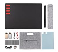 Ejoyous Tablette Graphique Graphique d'art Numérique avec Stylet sans Batterie 8192 Niveaux de Pression 8 Touches de Raccourci 7,6 X 5,6 Pouces Zone Active pour l'enseignement de la Conception de