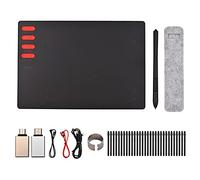 Ejoyous Tablette Graphique Graphique d'art Numérique avec Stylet sans Batterie 8192 Niveaux de Pression 8 Touches de Raccourci 7,6 X 5,6 Pouces Zone Active pour l'enseignement de la Conception de