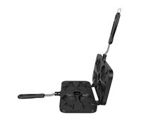 Ejoyous Taiyaki Moule à gâteau en forme de poisson, gaufrier en aluminium antiadhésif, permet de préparer 4 délicieuses crêpes de poisson pour les friandises familiales