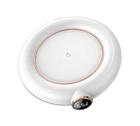 Ejoyous Tapis Chauffe-Tasse ABS USB Chauffe-Tasse avec 131F 149F 167F 3 Niveaux de Température 8H Arrêt Automatique Base Antidérapante 10W pour Bureau à Domicile café thé au Lait (White)