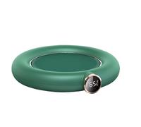 Ejoyous Tapis Chauffe-Tasse ABS USB Chauffe-Tasse avec 131F 149F 167F 3 Niveaux de Température 8H Arrêt Automatique Base Antidérapante 10W pour Bureau à Domicile café thé au Lait (Green)
