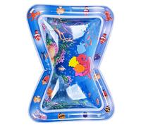 Ejoyous Tapis d'eau pour bébé en PVC Pliable, Tapis de Jeu d'eau Gonflable pour bébé, Coussin de Temps Sensoriel sur le Ventre, Facile à Remplir, Conception Portable pour Nouveau-nés, Garçons et