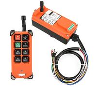 Ejoyous TéléCommande de Grue de Remplacement 220V, 8 Touches Treuil TéléCommande sans Fil avec émetteur et Récepteur TéléCommande de Grue sans Fil, pour Commande de Grue Palan électrique