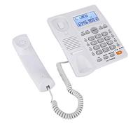 Ejoyous Téléphone Filaire avec Affichage de L'appelant, Mains Libres | Écran LCD, Grandes Touches, Boîtier ABS, Double Port pour Extension, Bureau, Connexion Fixe, Conversations Claires