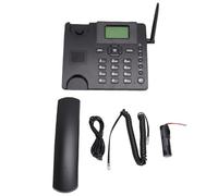 Ejoyous Téléphone Fixe sans Fil, Téléphone GSM pour Seniors Fixe avec Antenne sans Fil Numérotation Rapide 50 Listes D'appels Radio Réveil pour Maison Bureau Hôtel