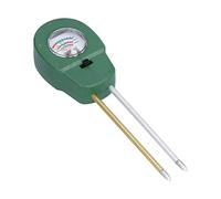 Ejoyous Testeur de Sol 3 en 1 en Fer ABS avec Double Aiguilles, Grand Cadran Réglable, PH, humidité, fertilité pour Jardin, Serre, Pelouse, Cour, Entretien des Plantes