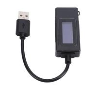 Ejoyous Testeur USB ABS Compteur de Puissance USB 0 à 195 W 0 à 6,5 A avec capacité de Mémoire Moniteur de Courant de Tension de Synchronisation pour Chargeur de Téléphone Test de Banque (BLACK)