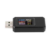Ejoyous Testeur USB Multimètre Numérique ABS Compteur de Courant de Tension 4 à 30 V 0 à 6,5 A Écran Couleur IPS pour les Amateurs de Numérique et les Joueurs avec Suivi de la Puissance de capacité