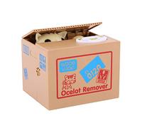 Ejoyous Tirelire électronique en forme de chat original Avec patte de panda Pour pièces de monnaie Petite caisse d’épargne électrique 12 x 10,5 x 9,8 cm