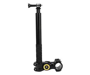 Ejoyous Tube de Serrage pour Caméra de Guidon de Vélo, Support de Tube de Serrage pour Caméra, Support de Caméra, Support de Barre de Protection de Moto avec Perche à Selfie