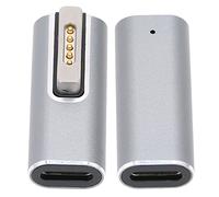 Ejoyous Type C vers Adaptateur Magnétique, Adaptateur T-Tip USB 5A PD Connecteur de Convertisseur de Port de Rapide Remplacement pour Ordinateur Portable