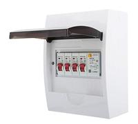 Ejoyous Unité de consommation, Panneau de disjoncteur d'unité de consommateur à 3 Voies Boîte de disjoncteur de Fuite pour Restaurants hangars bâtiments résidentiels 63A 30mA RCD+3MCB