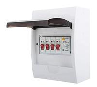 Ejoyous Unité de consommation, Panneau de disjoncteur d'unité de consommateur à 3 Voies Boîte de disjoncteur de Fuite pour Restaurants hangars bâtiments résidentiels 63A 30mA RCD+3MCB