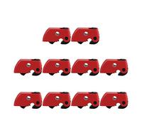 Ejoyous Verrou de sécurité Lockout Tagout Pack de 10, Cadenas de Verrouillage de Disjoncteur Miniature, Petit Verrou de sécurité électrique pour Disjoncteurs, Isolation électrique Rouge