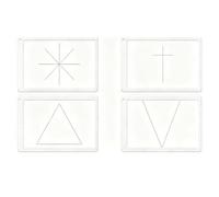 Ejoyous Viseur Golden Ratio, Ensemble d'outils de Composition Acrylique Transparent 10 Pièces avec 10 Modèles Classiques, Cadrage Précis pour la Photographie, Le Dessin, la Peinture, Les Artistes