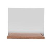 Ejoyous Vitrine de Casque en Acrylique, Vitrine Anti-poussière de qualité Supérieure avec Base en Bois pour Casques de Football, Décoration de Maison et de Salle de Jeux