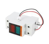 Ejoyous Voltmètre Numérique Ampèremètre Ignifuge PC Tension Compteur de Courant AC20 à 500 V 0 à 100 A Affichage de Type Rail LED pour Panneaux Résidentiels Commerciaux Industriels