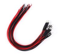 Ejoyous Voyant LED Filaire à Diode, Perles de Lumière Blanche Chaude de 3 Mm économes en énergie avec Fil de 20 Cm pour les Applications électroniques et d'indicateurs