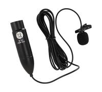 Ejoyous XLR Micro-Cravate Microphone Microphone de Col à Pince avec Alimentation Fantôme 48V et Réduction du Bruit pour Enregistrements Interviews Podcasts