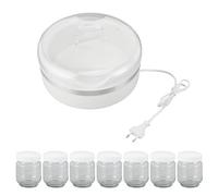 Ejoyous Yaourtière, Machine à Yaourt à Température Constante et 7 Tasses Individuelles pour Yaourts Faits Maison et Aliments Fermentés (Prise UE 220V)