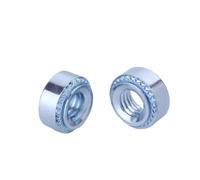 EJPPDHCO 50 pièces M2 M2.5 m3 M4 M5 M6 m8 épaisseur de Dalle 1.4mm 1.0mm 0.8mm écrou à Riveter en Acier au Carbone écrou à sertir à Insertion Auto-serrante écrou à Riveter à Pression(M2.5-2 A 1.4mm)