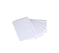 EJPPDHCO Lot de 10 Cartes d'identité en PVC Vierges et imprimables à Jet d'encre, en Plastique imperméable, Carte de Visite sans Puce