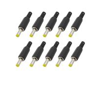 EJPPDHCO Lot de 10 connecteurs d'alimentation CC mâles de 4,0 mm x 1,7 mm à souder, Type de Fil, fiches CC de 4,0 x 1,7 mm, Adaptateur Jack for projets de Bricolage et de réparation