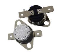 EJPPDHCO Lot de 2 thermostats bimétalliques KSD301 0~350 °C 10 A, Interrupteur de température, contrôle Thermique en degrés Celsius, Thermostat à réarmement Automatique 75 85 95